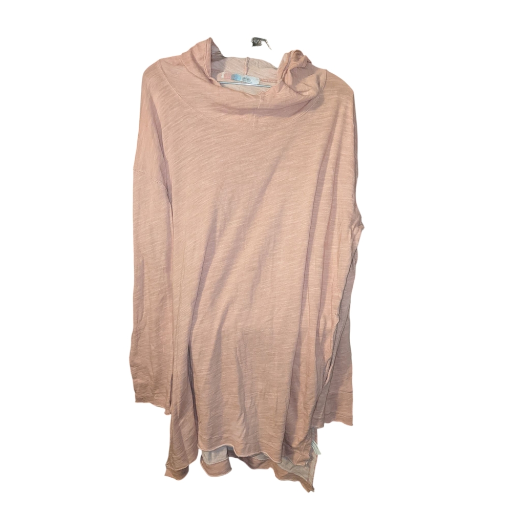 FP BEACH Women's Peach Hoodie Raw Oversize Hooded Sweatshirt